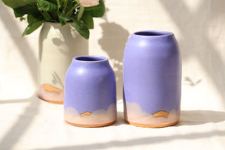 Nebula vases: Bud vase (left) and Medium Vase (Right)