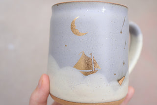 Soapstone Wheel Thrown Presidio Mug 030