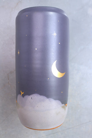 Nautical Twilight Large Wheel Thrown Vase