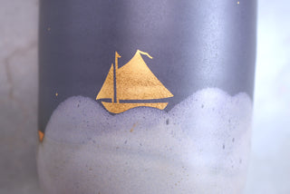 Nautical Twilight Large Wheel Thrown Vase