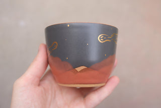 Midnight Fox 6 oz Cappuccino Cup 014