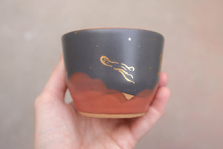 Midnight Fox 6 oz Cappuccino Cup 014