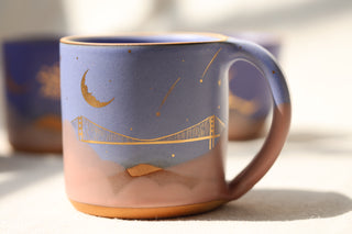 Morning Glory 18 oz Mug 2001 Golden Gate Bridge