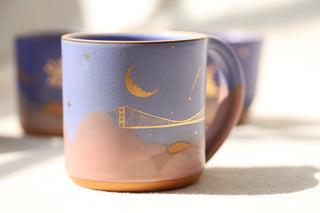 Morning Glory 18 oz Mug 2001 Golden Gate Bridge