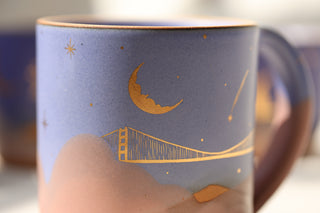 Morning Glory 18 oz Mug 2001 Golden Gate Bridge