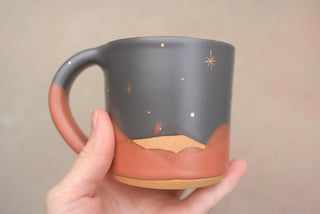 Midnight Fox 12 oz Mug 027 'Three Witches over a Cauldron'