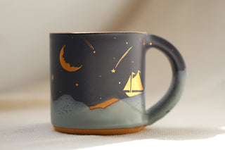 Nautical Twilight 12 oz Classic Mug Sailboat