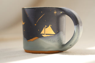 Nautical Twilight 12 oz Classic Mug Sailboat
