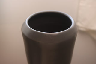 Midnight Fox Large Wheel Thrown Vase