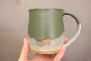 16 oz Cedar Wheel Thrown Mug