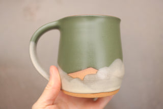 16 oz Cedar Wheel Thrown Mug