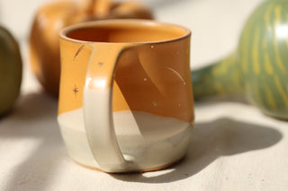 Wheel Thrown Sunflower 16 oz Mug 3052