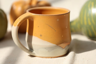 Wheel Thrown Sunflower 16 oz Mug 3052