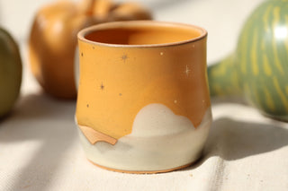 Wheel Thrown Sunflower 16 oz Mug 3052