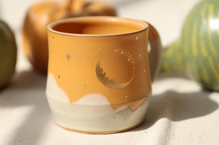 Wheel Thrown Sunflower 16 oz Mug 3052