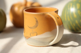 Wheel Thrown Sunflower 16 oz Mug 3053