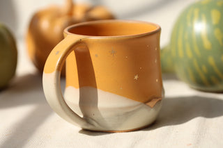 Wheel Thrown Sunflower 16 oz Mug 3053