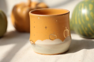 Wheel Thrown Sunflower 16 oz Mug 3053