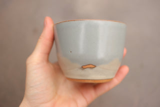 Discounted Seconds: 6 oz Cappuccino (Shiny/Rough Glaze)