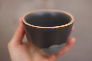 Discounted Seconds: 6 oz Cappuccino (Shiny/Rough Glaze)