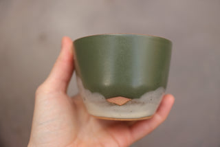 Discounted Seconds: 6 oz Cappuccino (Shiny/Rough Glaze)