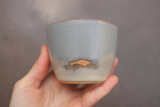 Discounted Seconds: 6 oz Cappuccino (Shiny/Rough Glaze)