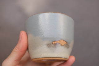 Discounted Seconds: 6 oz Cappuccino (Shiny/Rough Glaze)