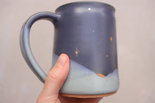 20 oz Nautical Twilight Wheel Thrown Mug 300