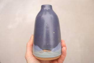 Nautical Twilight Bud Vase with Sun