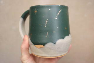 Peacock 24 oz Wheel Thrown Presidio Mug 318