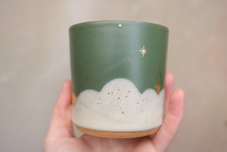 Cedar 12 oz Classic Mug 111 Moon Rising over the Trees