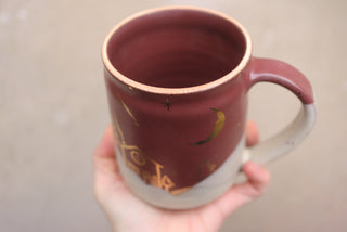 Mulberry 20 oz Wheel Thrown Presidio Mug 010 Cozy Cabin