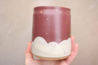 Mulberry 20 oz Wheel Thrown Presidio Mug 010 Cozy Cabin