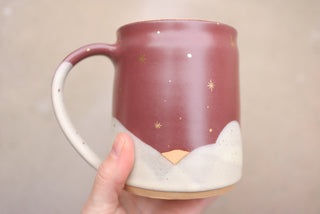 Mulberry 20 oz Wheel Thrown Presidio Mug 010 Cozy Cabin