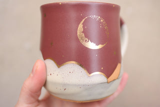 Mulberry 16 oz Wheel Thrown Mug 011