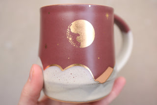 Mulberry 16 oz Wheel Thrown Mug 012