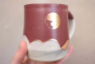 Mulberry 16 oz Wheel Thrown Mug 012