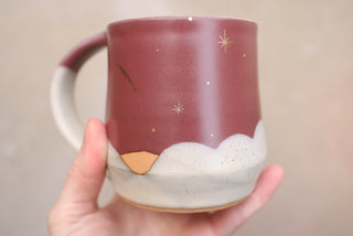 Mulberry 16 oz Wheel Thrown Mug 012