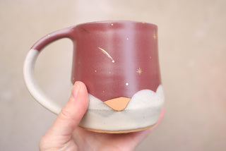 Mulberry 16 oz Wheel Thrown Mug 012