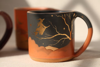 Halloween 18 oz Mug 8002 'Witch on a Broomstick' PRE-ORDER