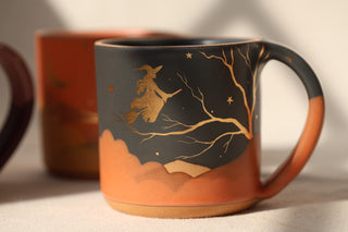 Halloween 18 oz Mug 8002 'Witch on a Broomstick' PRE-ORDER