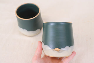 16 oz Wheel Thrown Tumbler