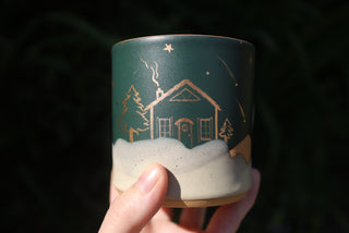 Peacock 12 oz Mug Cozy Cabin 031