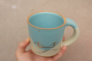 Sky Blue 12 oz Mug 011 Golden Gate Bridge