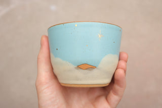 Sky Blue 6 oz Cappuccino Cup 021