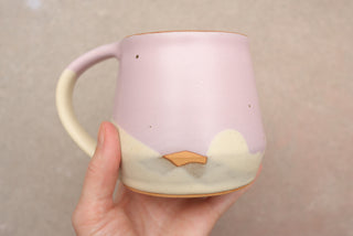 Pale Lilac Wheel Thrown 16 oz Mug 101