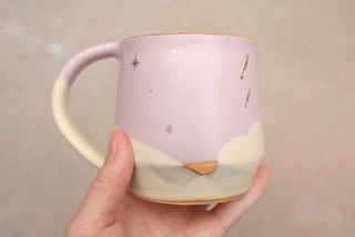Pale Lilac Wheel Thrown 16 oz Mug 102
