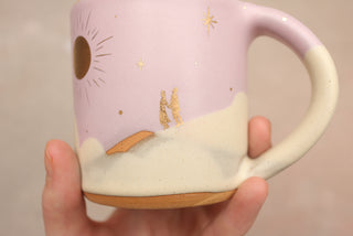 Pale Lilac 12 oz Mug 111 "Moongazers"