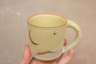 Pre-Order: Lemon Basil 12 oz Mug 201 'Cratered Crescent Moon'