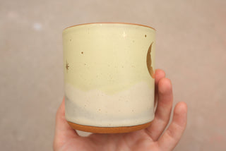 Pre-Order: Lemon Basil 12 oz Mug 201 'Cratered Crescent Moon'